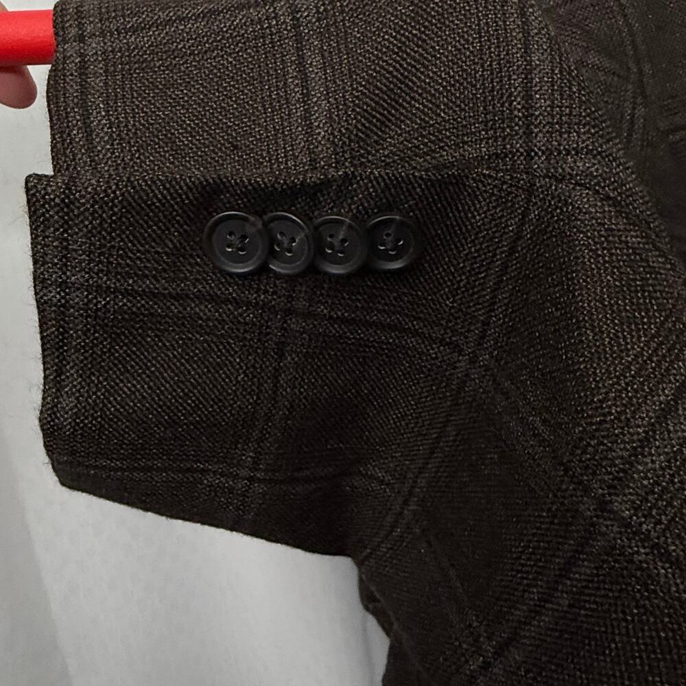 Loro Piana Cashmere Blazer Mens 48 L Brown Windowpane Sport Coat John Nordstrom - Picture 11 of 16